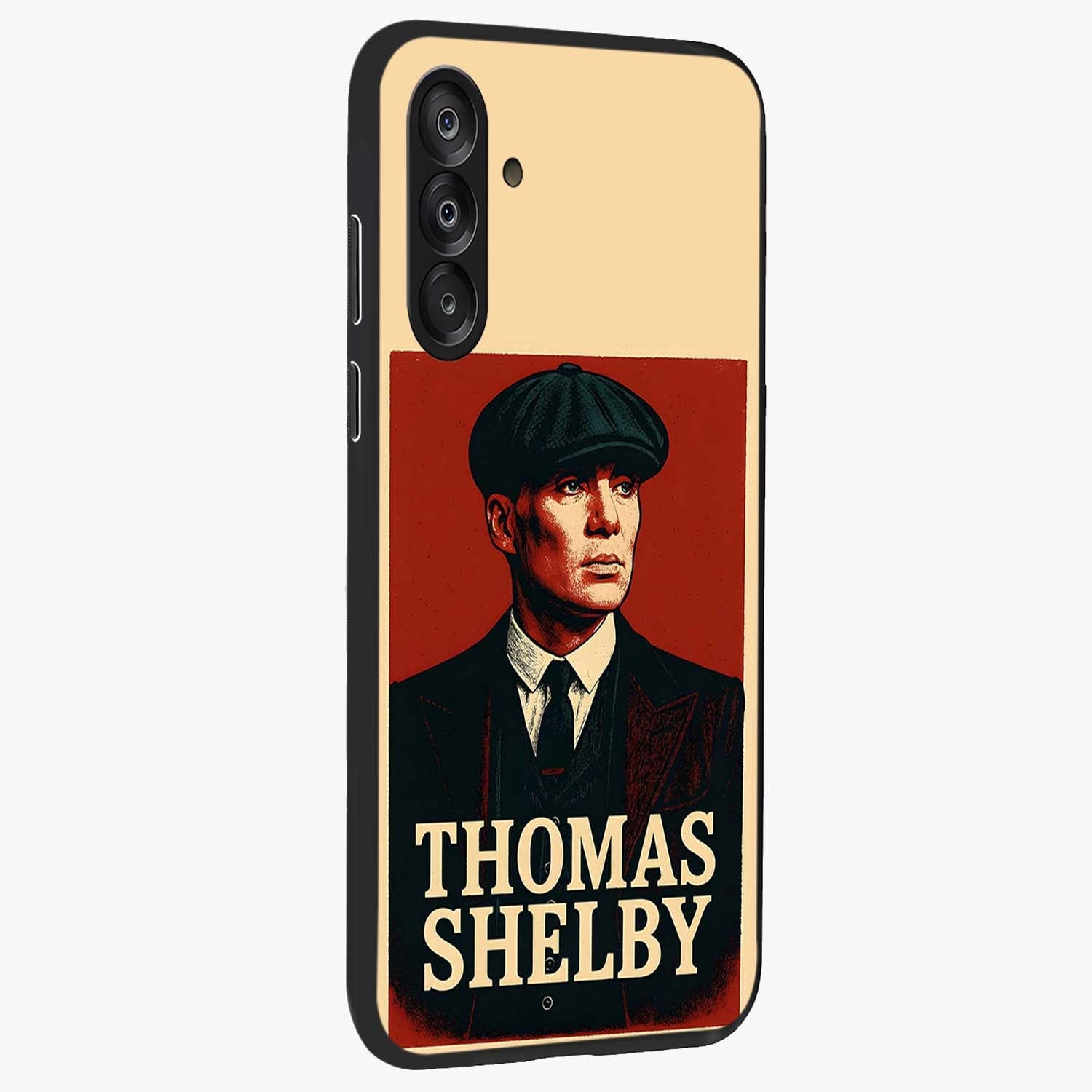 Vintage Mafia Authority Glass Case upright view showcasing dramatic vintage artwork with iconic authority theme.