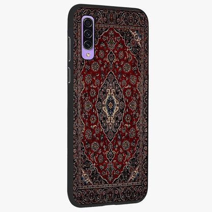 Heritage Carpet Royale Glass Case upright view showcasing detailed ornamental artwork with luxurious traditional theme.