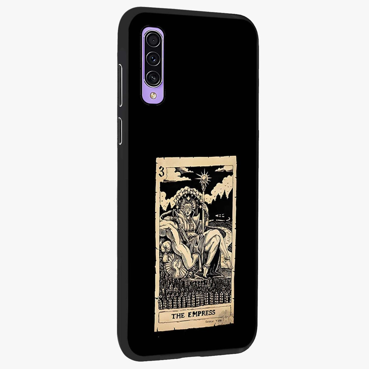 The Empress Glass Case upright view showcasing powerful empress themed artwork with luxurious artistic theme.