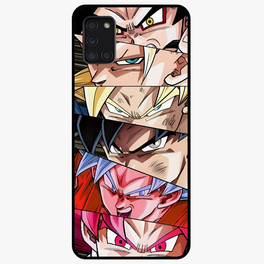Anime Character Glass Case showing flat back view with vibrant anime artwork and glossy glass finish.