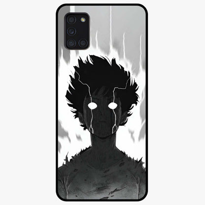 Awakened Inner Rage Glass Case showing flat back view with intense artistic artwork and glossy glass finish.