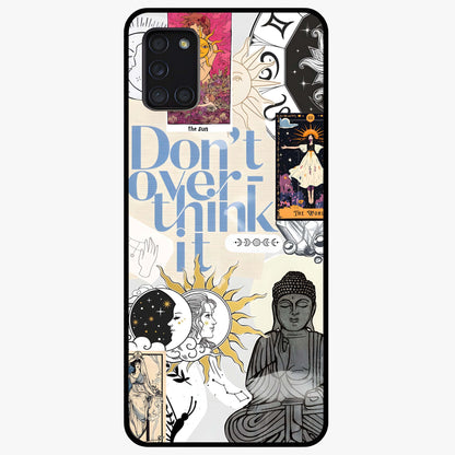 Ethereal Thoughts Glass Case showing flat back view with dreamy artistic artwork and glossy glass finish.