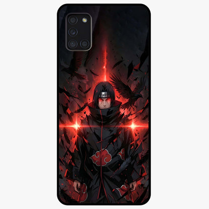Focus Mode On Glass Case showing flat back view with bold motivational typography design and glossy glass finish.