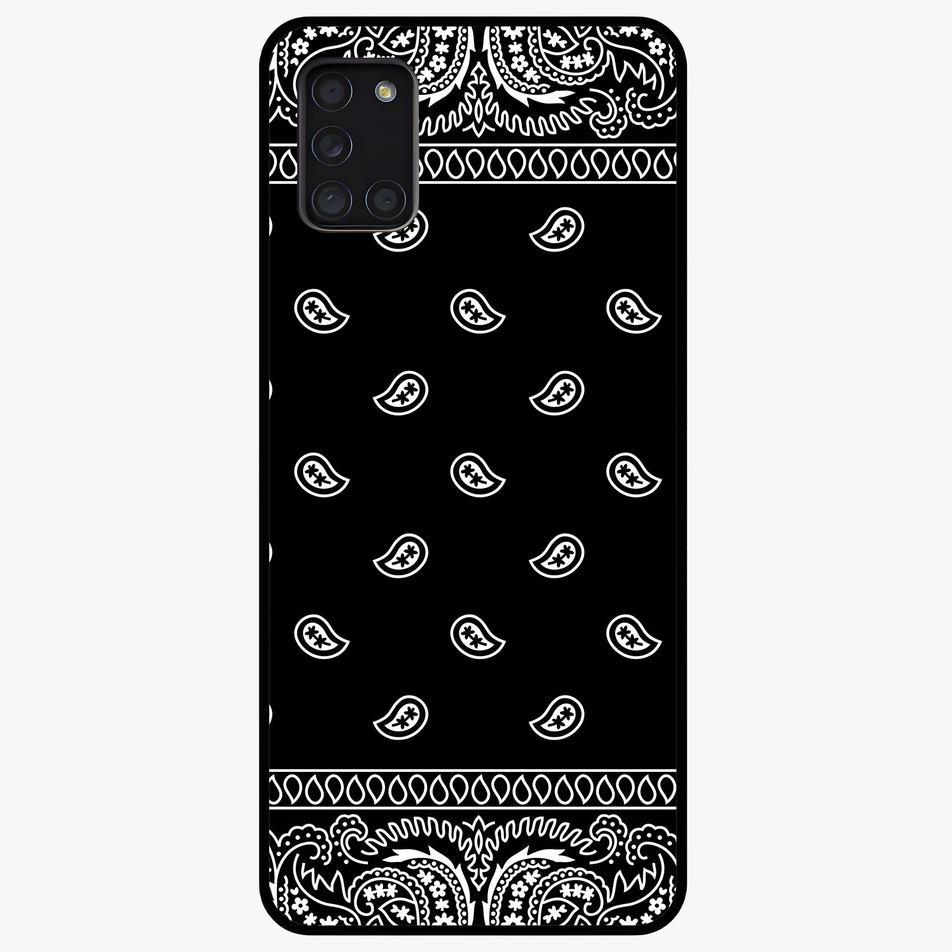 Retro Rebel Threads Glass Case showing flat back view with vintage street style artwork and glossy glass finish.