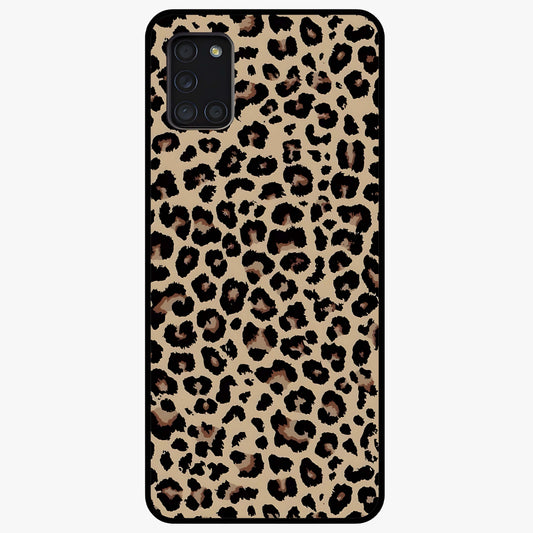 Savage Chic Pattern Glass Case showing flat back view with stylish patterned artwork and glossy glass finish.