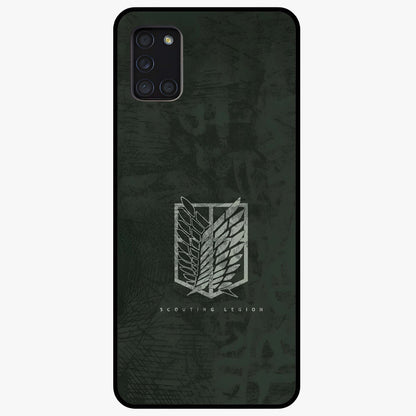 Wings Of Freedom Glass Case showing flat back view with symbolic wings artwork and glossy glass finish.