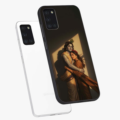 Divine Eternal Love Glass Case displayed in angled mockup highlighting elegant divine inspired design with peaceful aesthetic.