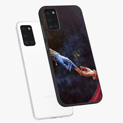 Divine Touch Eternal Glass Case displayed in angled mockup highlighting elegant divine inspired design with calm aesthetic style.