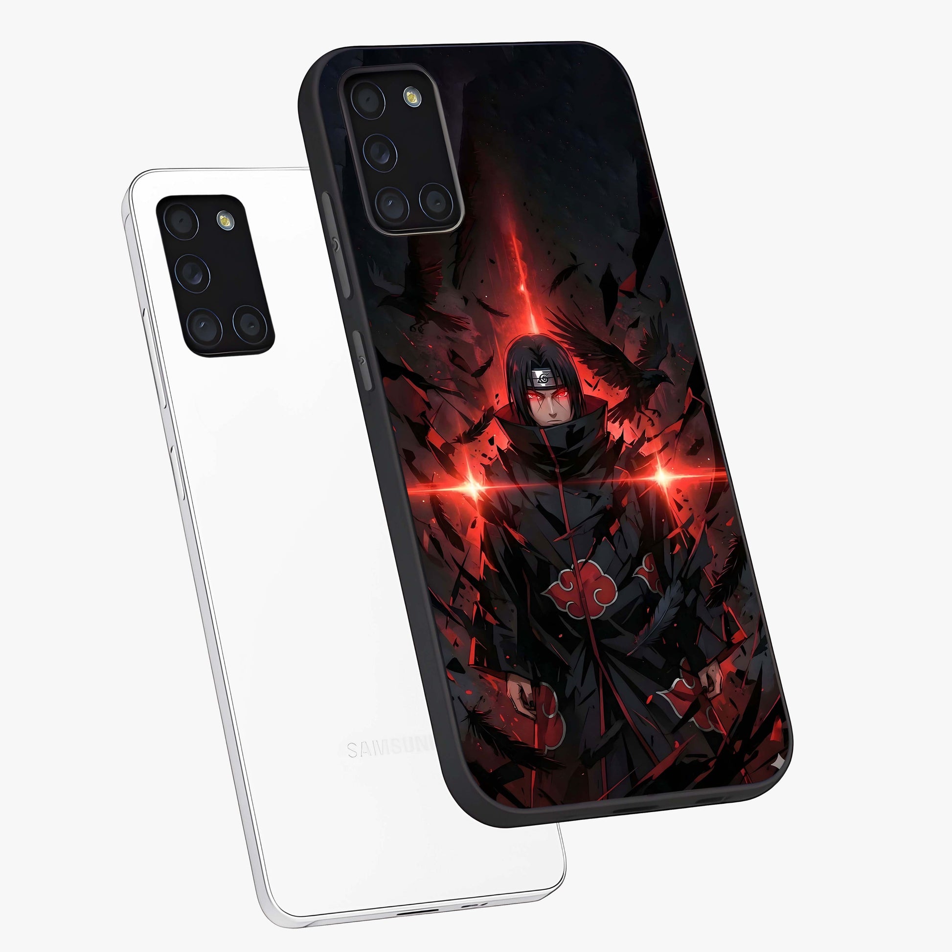 Focus Mode On Glass Case displayed in angled mockup highlighting clean minimal text artwork with modern aesthetic style.
