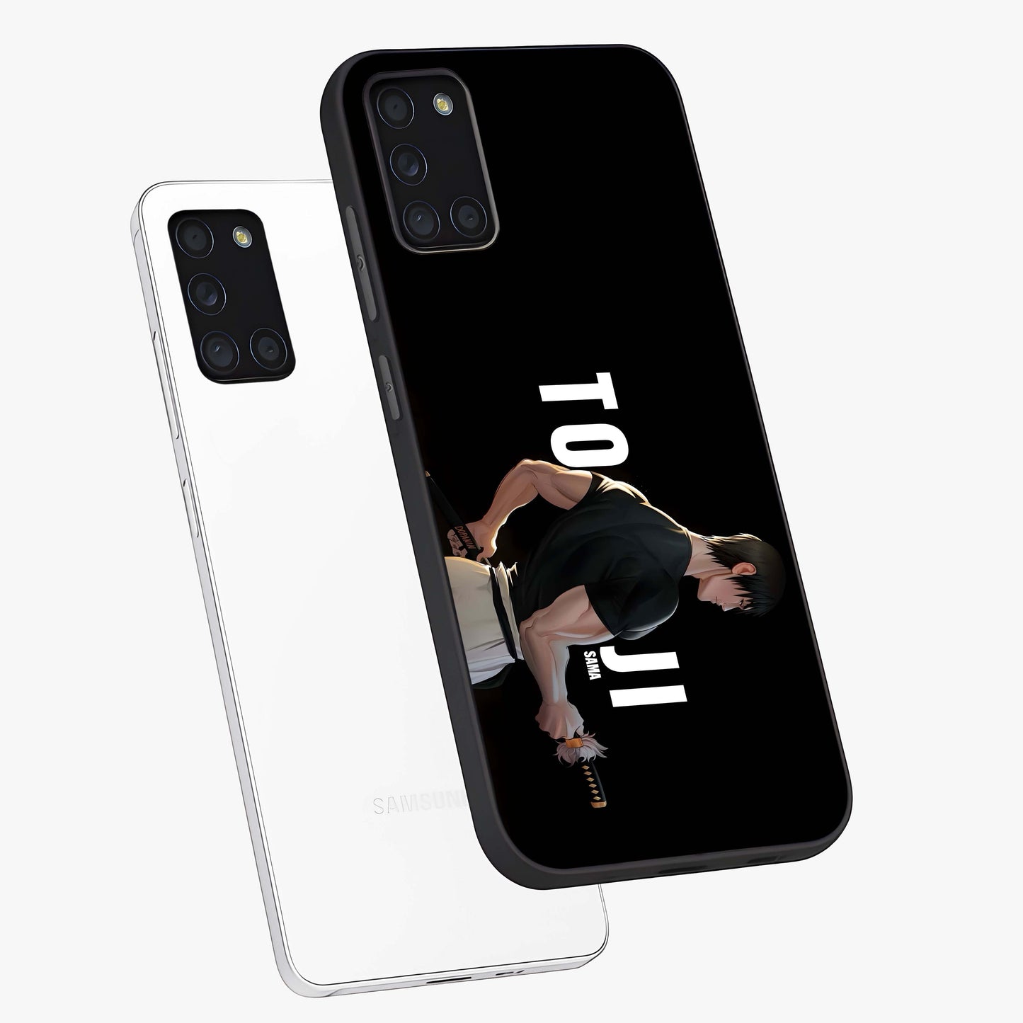 Midnight Blade Resolve Glass Case displayed in angled mockup highlighting powerful blade illustration with dramatic dark aesthetic.