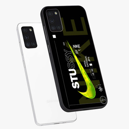 Neon Street Edition Glass Case displayed in angled mockup highlighting vibrant urban design with bold street aesthetic.
