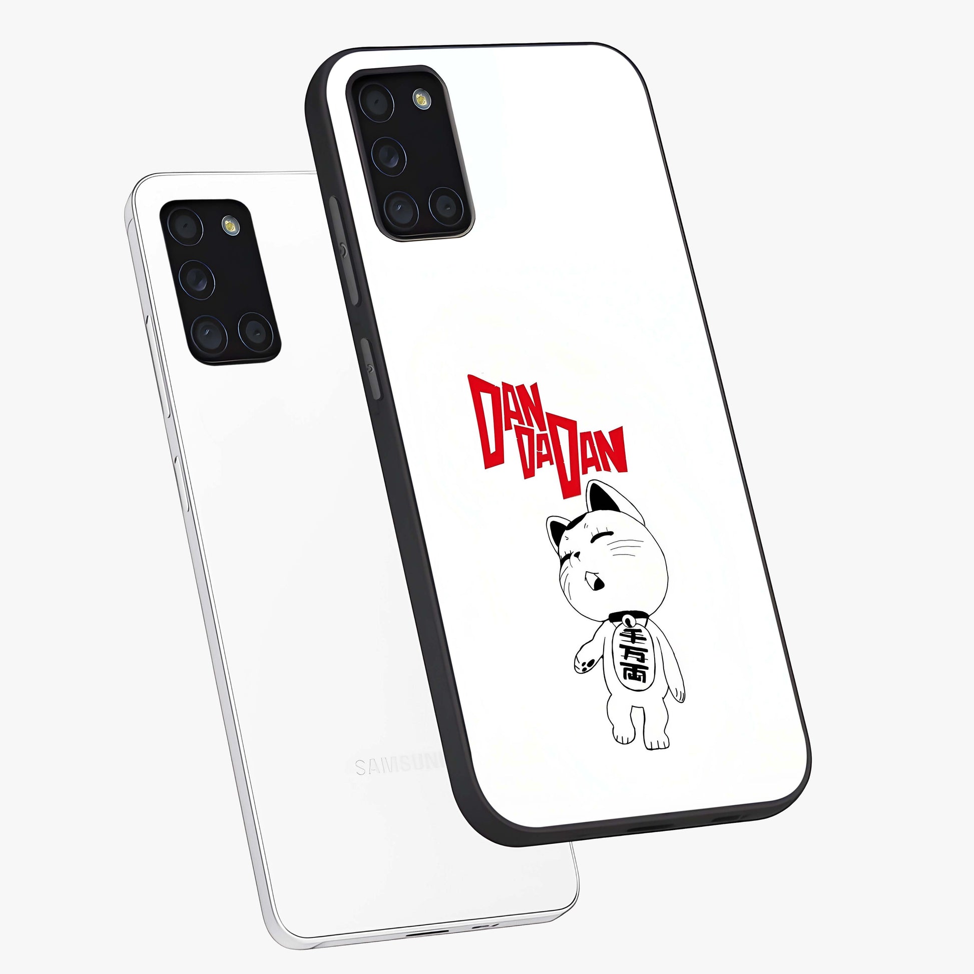 Playful Spirit Charm Glass Case displayed in angled mockup highlighting lively decorative design with playful aesthetic style.