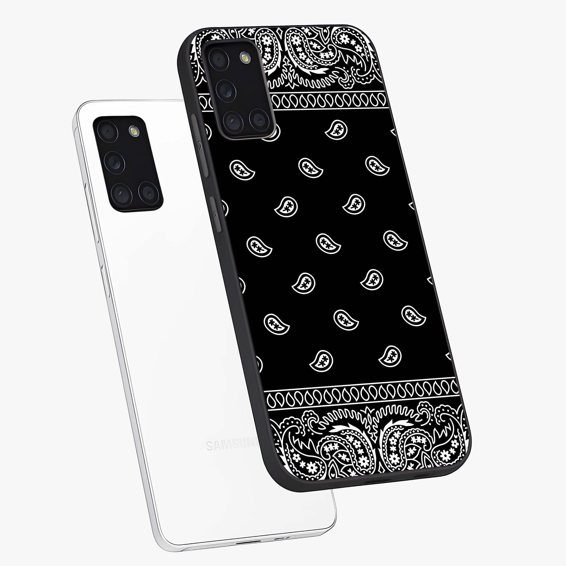 Retro Rebel Threads Glass Case displayed in angled mockup highlighting retro inspired graphic design with rebellious aesthetic.