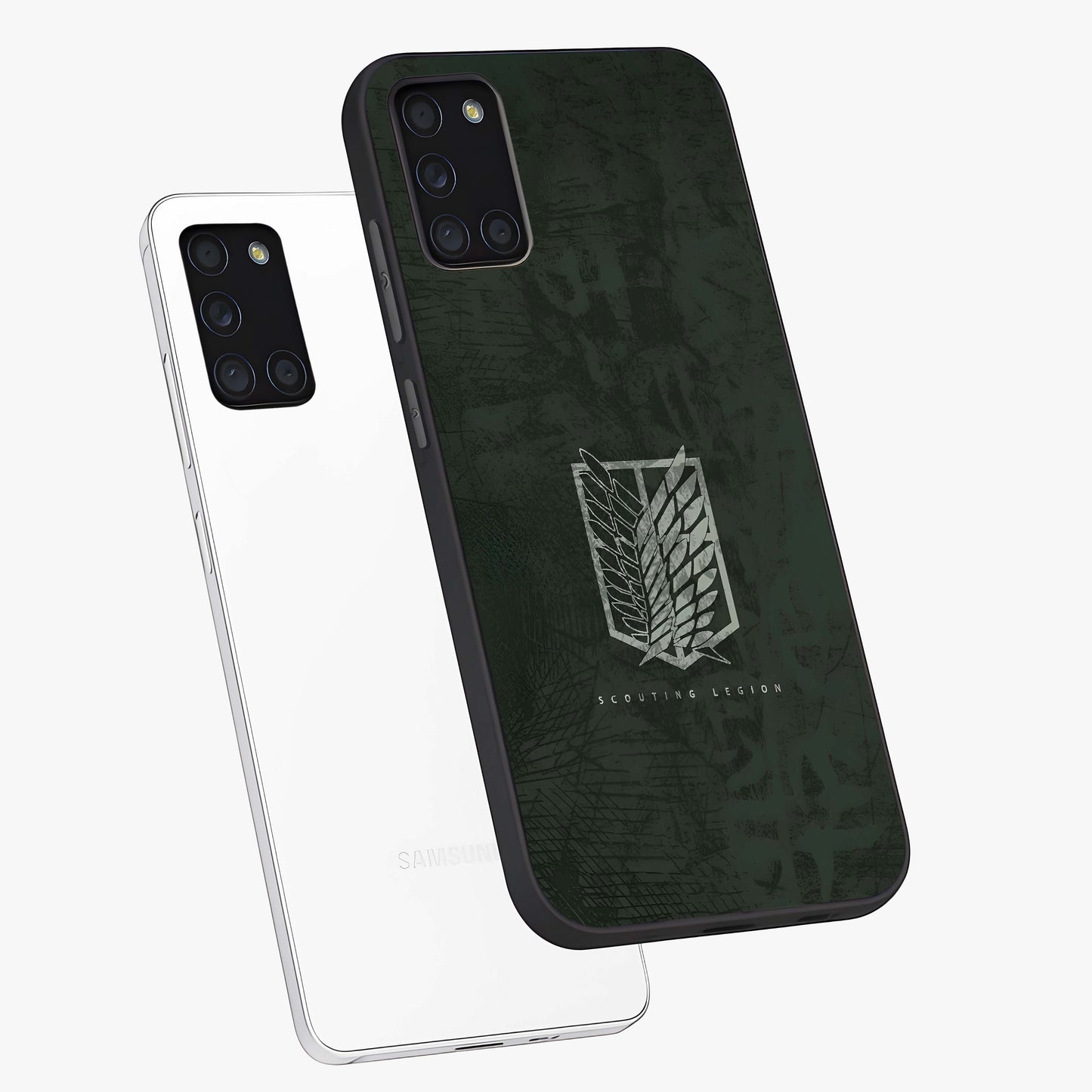 Wings Of Freedom Glass Case displayed in angled mockup highlighting graceful wing design with inspirational aesthetic.