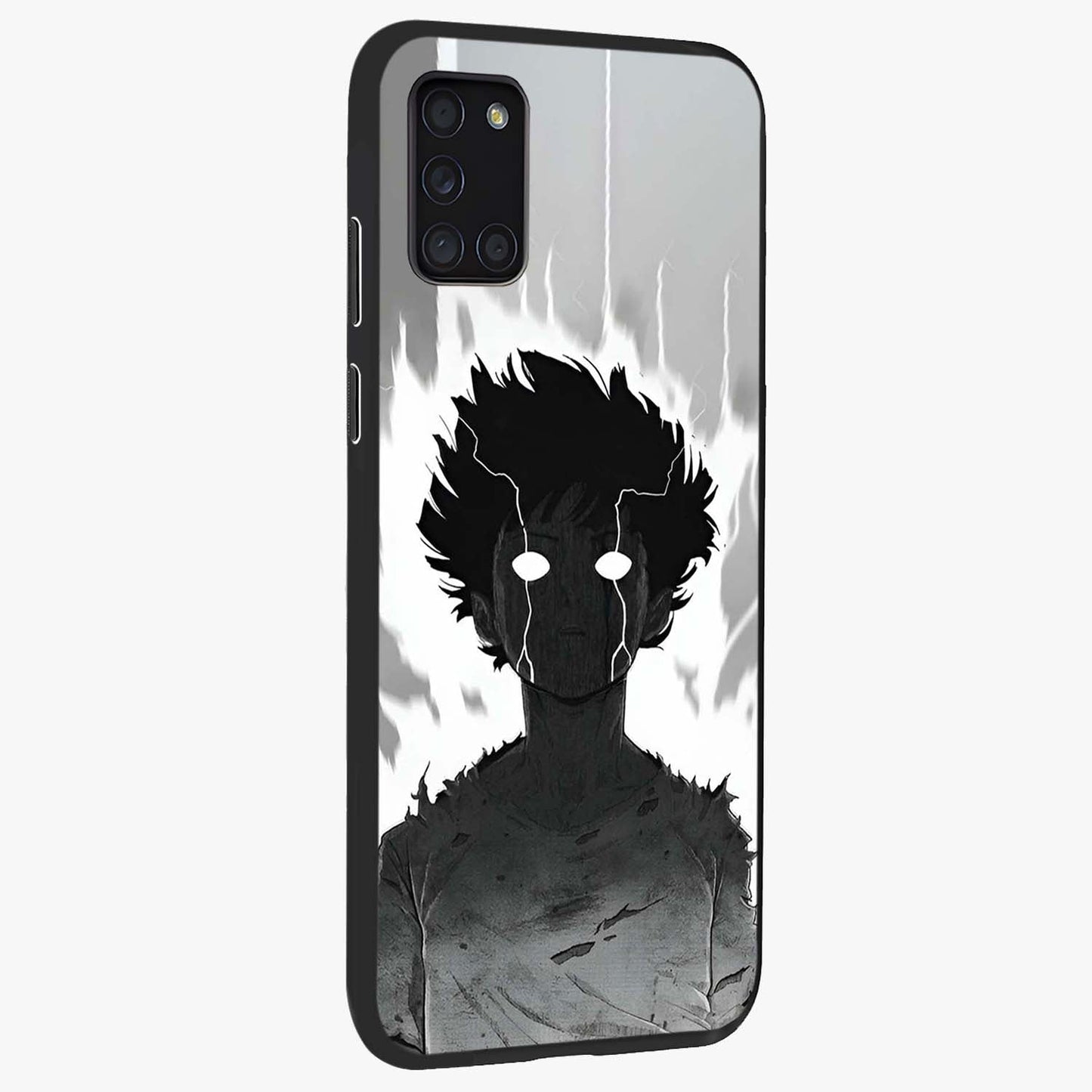 Awakened Inner Rage Glass Case upright view showcasing dramatic artwork with strong expressive aesthetic.