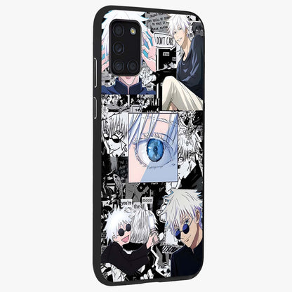Infinity Sorcerer Chaos Glass Case upright view showcasing dramatic sorcerer artwork with chaotic mystical theme.
