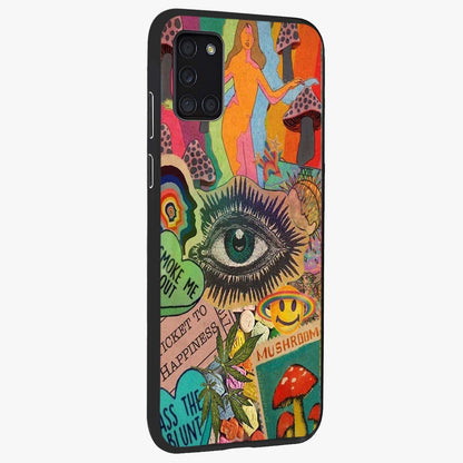 Mystic Eye Wonderland Glass Case upright view showcasing symbolic eye artwork with mysterious fantasy theme.