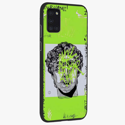 Neo Graffiti Rebellion Glass Case upright view showcasing colorful graffiti artwork with bold modern street style.