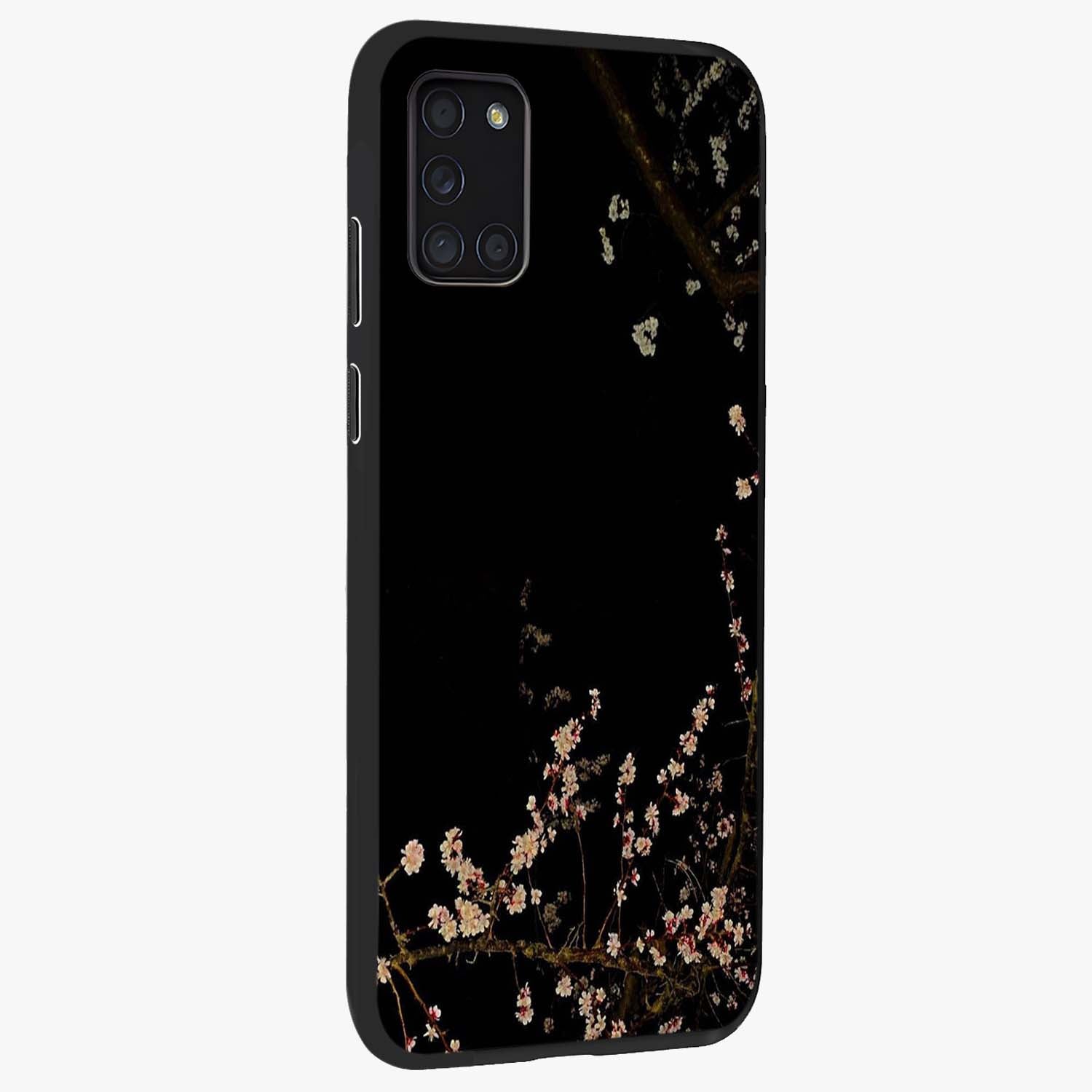 Petal Moon Light With Custom Name Glass Case upright view showcasing elegant floral moon artwork with personalized aesthetic.