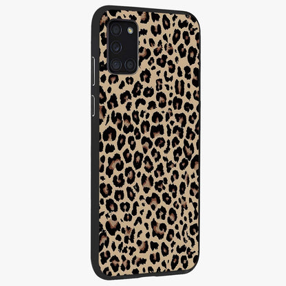 Savage Chic Pattern Glass Case upright view showcasing trendy decorative artwork with edgy fashion theme.