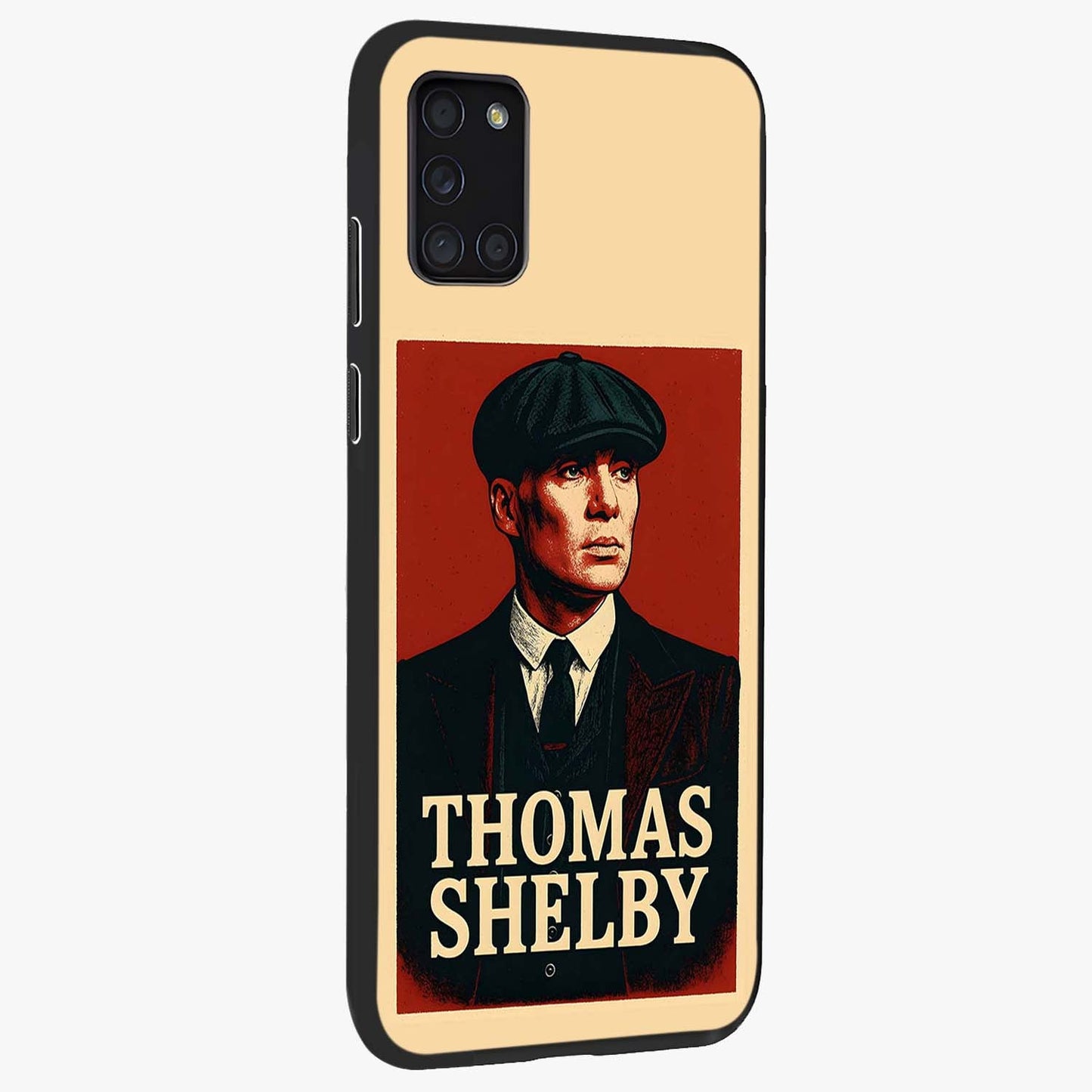 Vintage Mafia Authority Glass Case upright view showcasing dramatic vintage artwork with iconic authority theme.