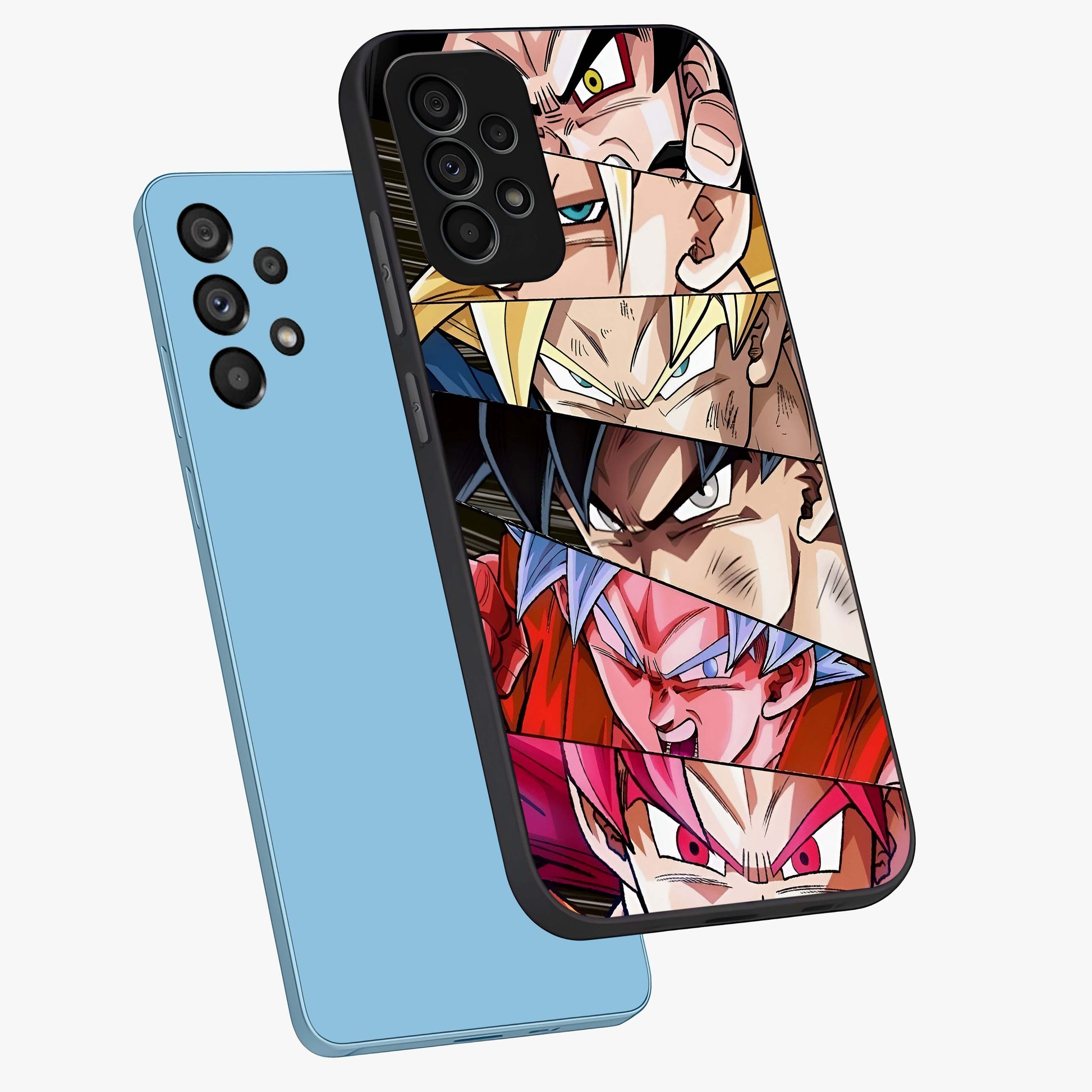 Anime Character Glass Case displayed in angled mockup highlighting colorful anime character illustration.