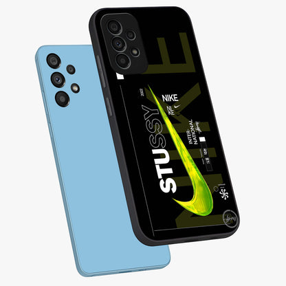 Neon Street Edition Glass Case displayed in angled mockup highlighting vibrant urban design with bold street aesthetic.