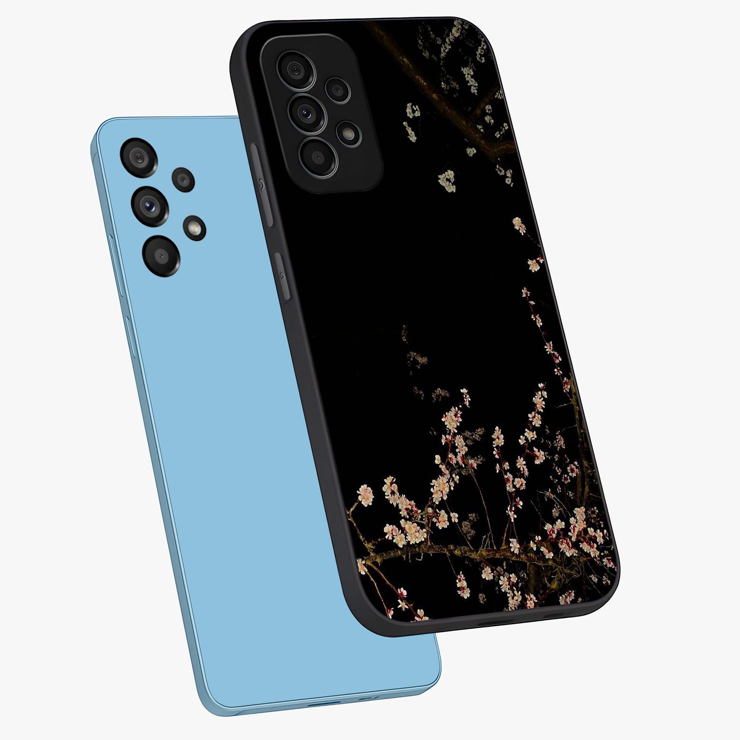 Petal Moon Light With Custom Name Glass Case displayed in angled mockup highlighting delicate petal design with custom name feature.
