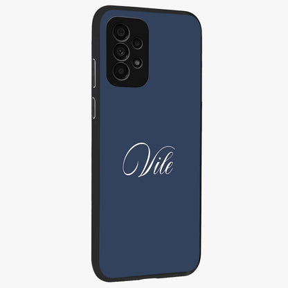 Blue Vintage Floral Pattern Glass Case displayed in angled mockup highlighting classic blue floral pattern and retro aesthetic design.
