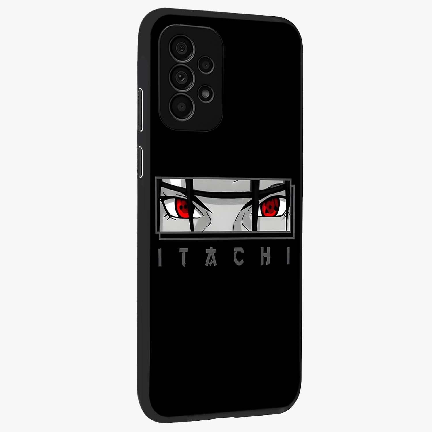 Scarlet Gaze Dominance Glass Case upright view showcasing powerful dramatic artwork with dominant artistic theme.