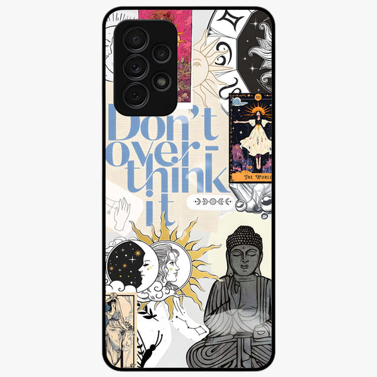 Ethereal Thoughts Glass Case showing flat back view with dreamy artistic artwork and glossy glass finish.