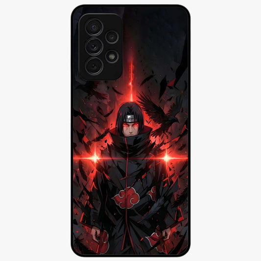 Focus Mode On Glass Case showing flat back view with bold motivational typography design and glossy glass finish.