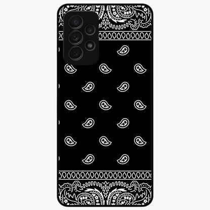 Retro Rebel Threads Glass Case showing flat back view with vintage street style artwork and glossy glass finish.