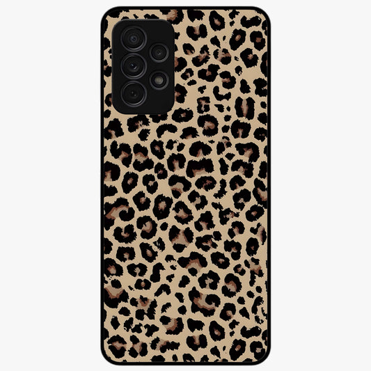 Savage Chic Pattern Glass Case showing flat back view with stylish patterned artwork and glossy glass finish.