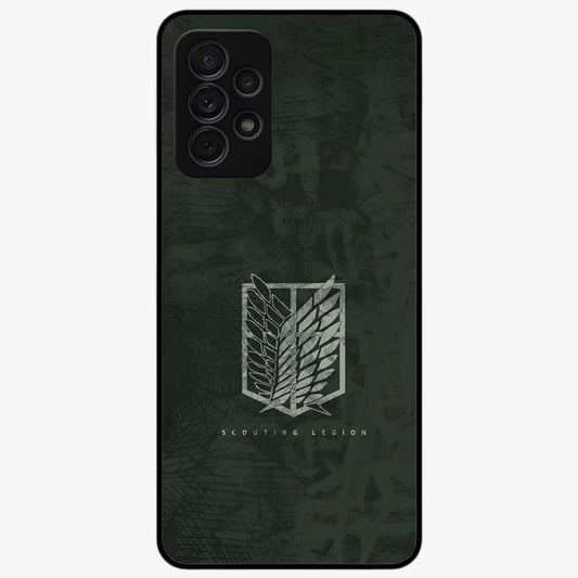 Wings Of Freedom Glass Case showing flat back view with symbolic wings artwork and glossy glass finish.