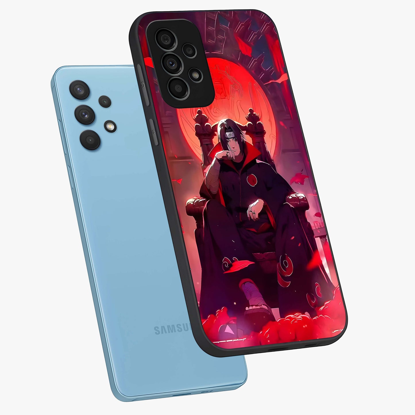 Blood Moon Sovereign Glass Case displayed in angled mockup highlighting dark celestial moon design and dramatic theme.
