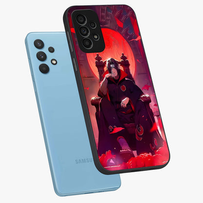 Blood Moon Sovereign Glass Case displayed in angled mockup highlighting dark celestial moon design and dramatic theme.