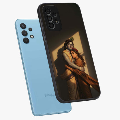Divine Eternal Love Glass Case displayed in angled mockup highlighting elegant divine inspired design with peaceful aesthetic.