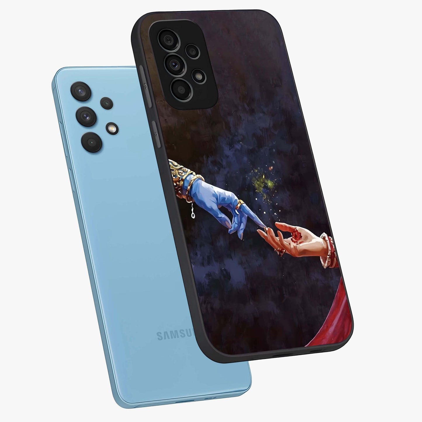 Divine Touch Eternal Glass Case displayed in angled mockup highlighting elegant divine inspired design with calm aesthetic style.