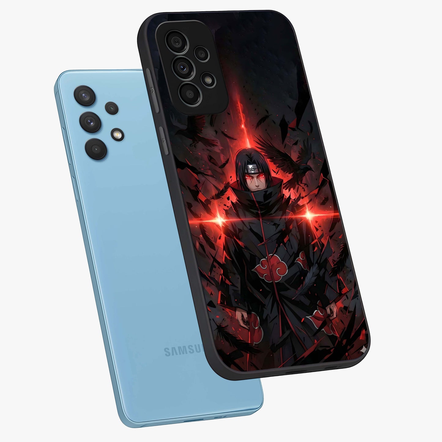 Focus Mode On Glass Case displayed in angled mockup highlighting clean minimal text artwork with modern aesthetic style.