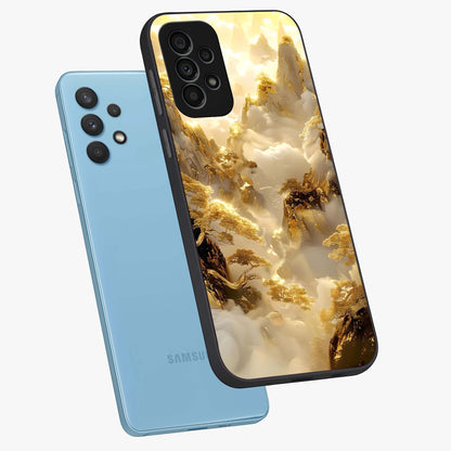 Gates Of Illumination Glass Case displayed in angled mockup highlighting radiant portal inspired design with fantasy aesthetic.