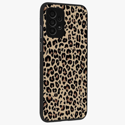 Savage Chic Pattern Glass Case upright view showcasing trendy decorative artwork with edgy fashion theme.
