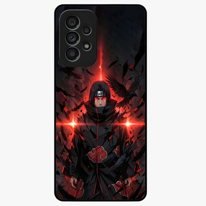 Focus Mode On Glass Case showing flat back view with bold motivational typography design and glossy glass finish.
