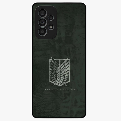 Wings Of Freedom Glass Case showing flat back view with symbolic wings artwork and glossy glass finish.