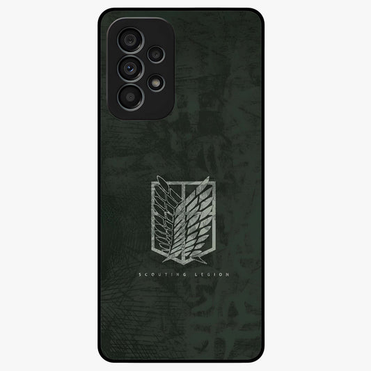 Wings Of Freedom Glass Case showing flat back view with symbolic wings artwork and glossy glass finish.
