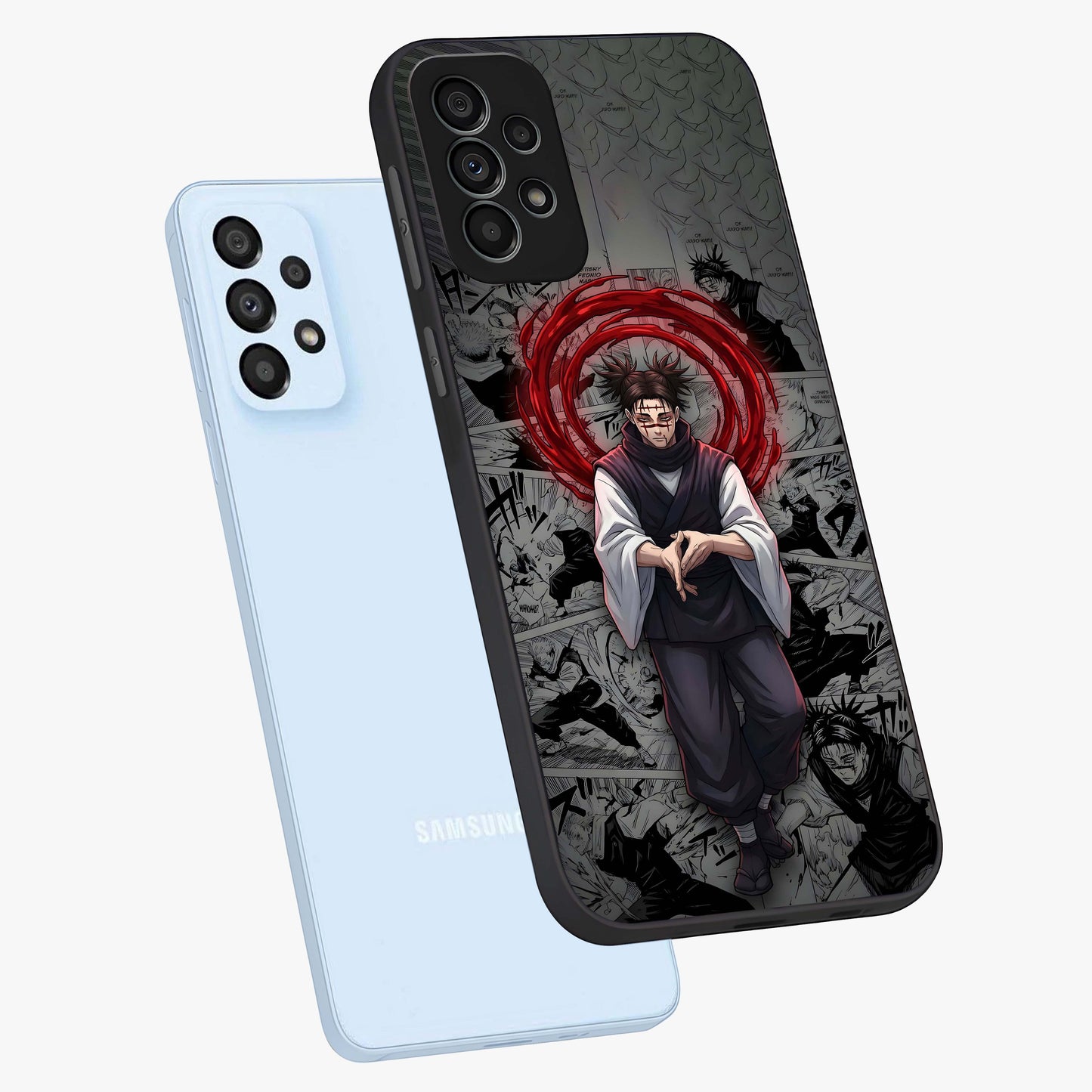 Cursed Ritual Ascension Glass Case displayed in angled mockup highlighting mystical ritual illustration with supernatural aesthetic.