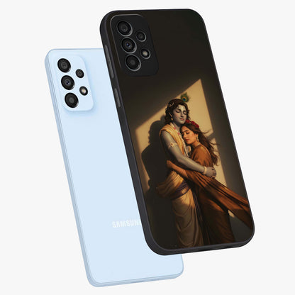 Divine Eternal Love Glass Case displayed in angled mockup highlighting elegant divine inspired design with peaceful aesthetic.