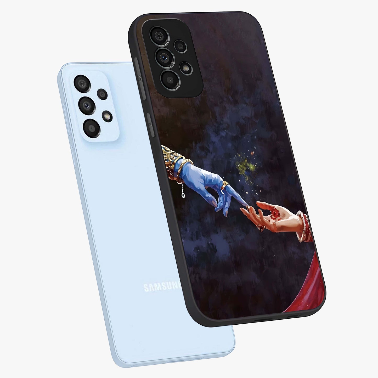 Divine Touch Eternal Glass Case displayed in angled mockup highlighting elegant divine inspired design with calm aesthetic style.