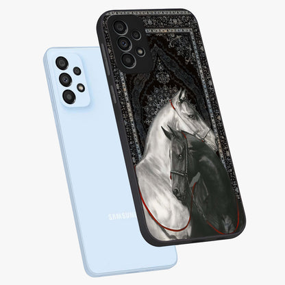 Majestic Ride Legacy Glass Case displayed in angled mockup highlighting sleek vehicle design with bold racing aesthetic.