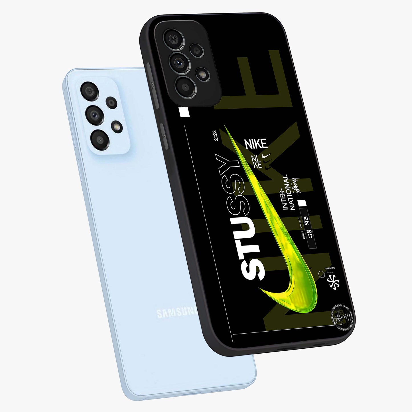Neon Street Edition Glass Case displayed in angled mockup highlighting vibrant urban design with bold street aesthetic.
